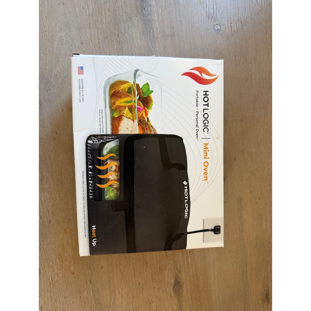 Hot Logic Mini Oven Portable Personal Oven Black HeatDeck Technology 120V NIB